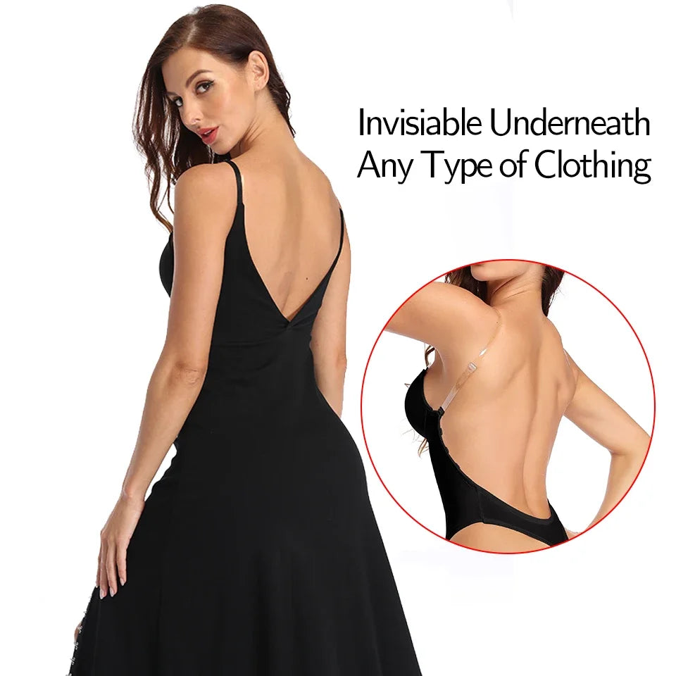 Viral Backless Bodysuit Shapewear for Women Built-in Bra